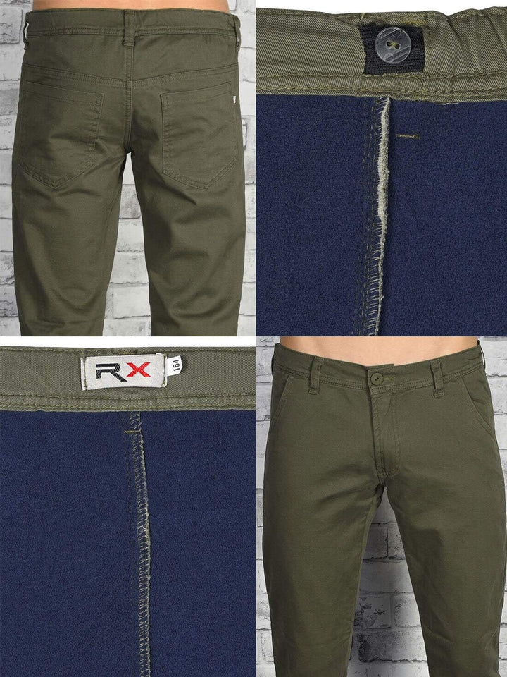BEZLIT Jungen Thermo Chino Hose Gefüttert 22879 104 Olivegrün, 104 Olivegrün