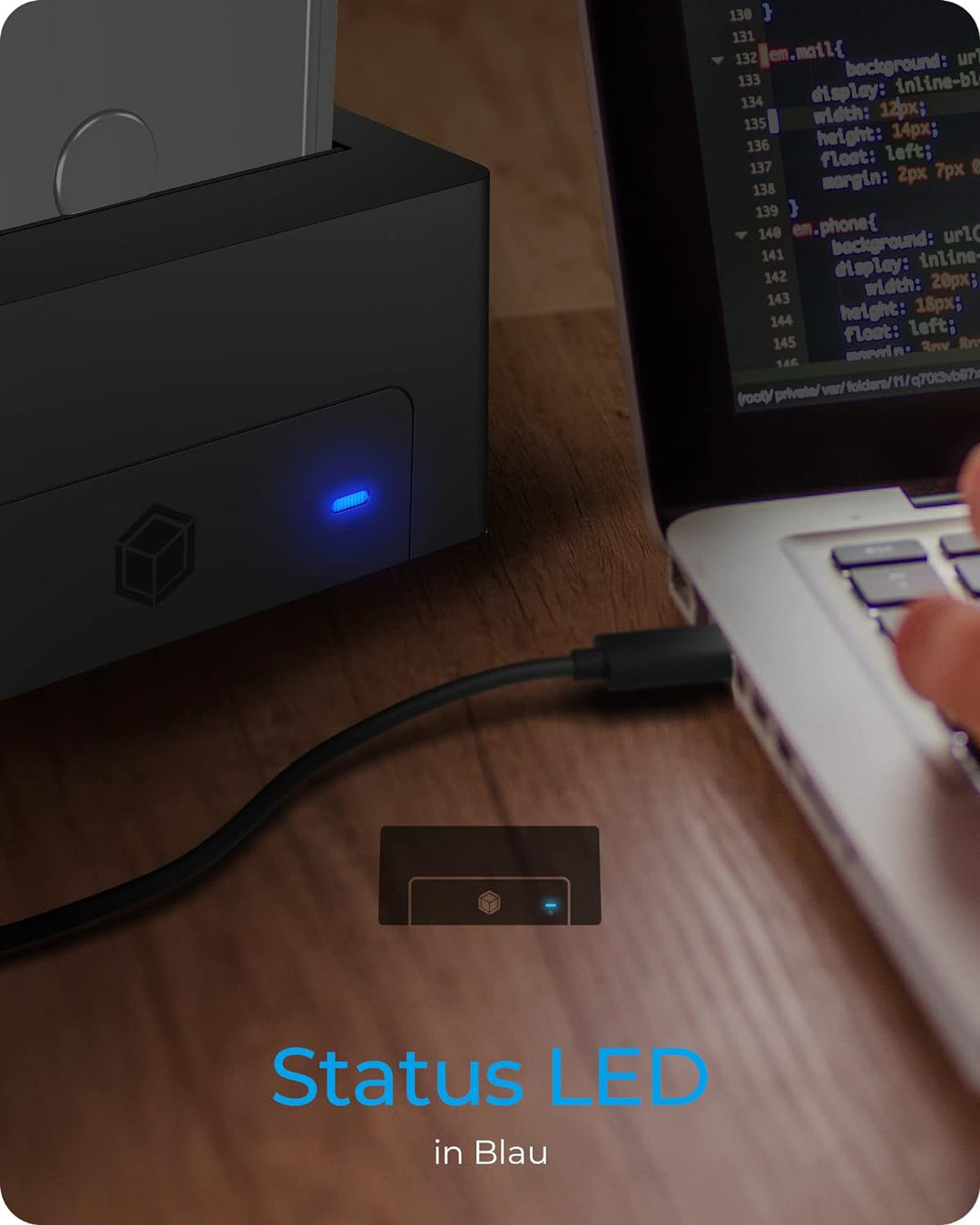ICY BOX HDD/Festplatten Docking Station USB 3.0 für SATA 2,5 Zoll &amp; 3,5 Zoll, Festplatten Klonstatio
