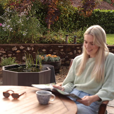 Aquagarden, kein Graben natureteich, erhöhter Teich für Garten oder Terrasse, einfache Konstruktion