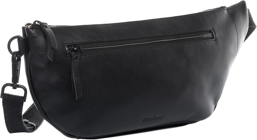 FEYNSINN Berlin Hüfttasche NORI aus Premium Leder I Body Bag für Herren und Damen I Festival Tasche