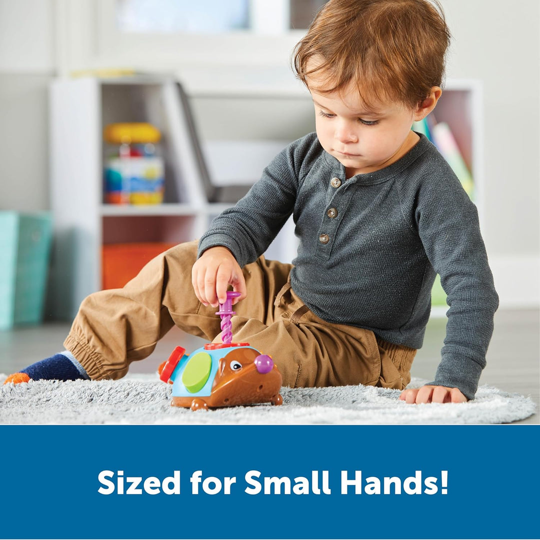 Learning Resources Spike der Igel, ab 1 Jahr, Feinmotorik-Spielzeug, Montessori Sensorik, 6-in-1 Fid
