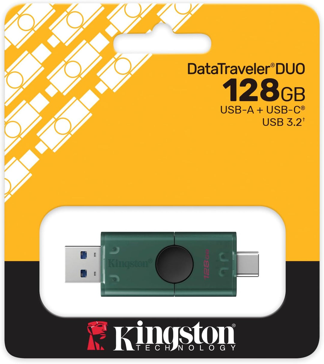 Kingston DataTraveler Duo USB-Flashspeicher 128GB USB-A + C 3.2 DuoG2 - DTDEG2/128GB, 128GB