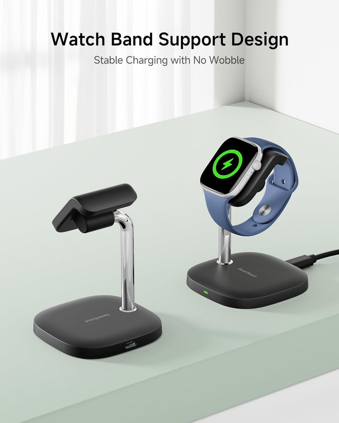 Schnellladestation für Apple Watch 11/Ultra 3/SE 3, 5W Magnet Wireless Ladegerät für Apple Watch Ult