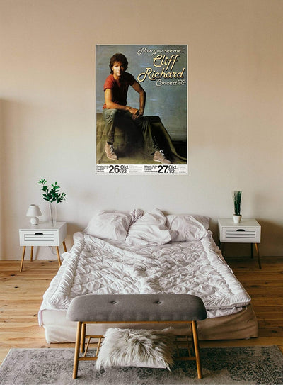 Cliff Richard - Now You See Me, Frankfurt 1982 » Konzertplakat/Premium Poster | Live Konzert Veranst