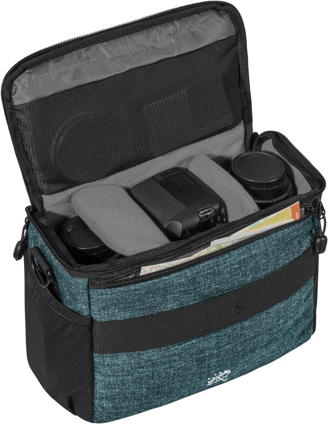 PEDEA DSLR-Kameratasche "Fashion" mit Displayschutzfolie für Canon EOS 5DS R M6 M100 100D G1X Mark I