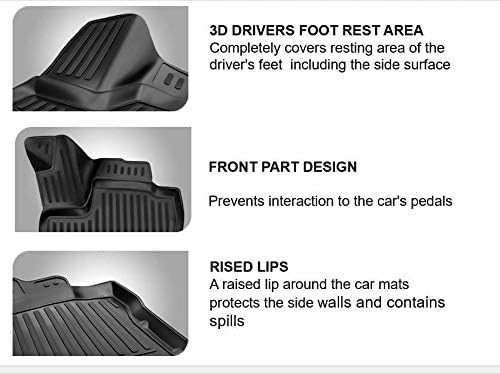 Element 3D Gummimatten Passgenaue Fussmatten Honda Civic 4D 2012-2015 Limousine 4tlg