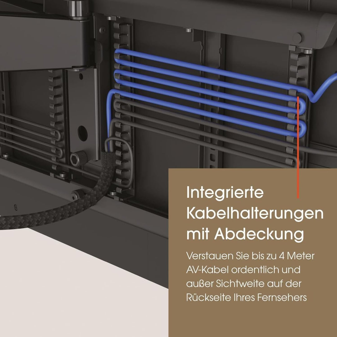 Vogel's TVM 7675 Elektrische Schwenkbare TV Wandhalterung für 40-77 Zoll Fernseher, Premium Motorisi