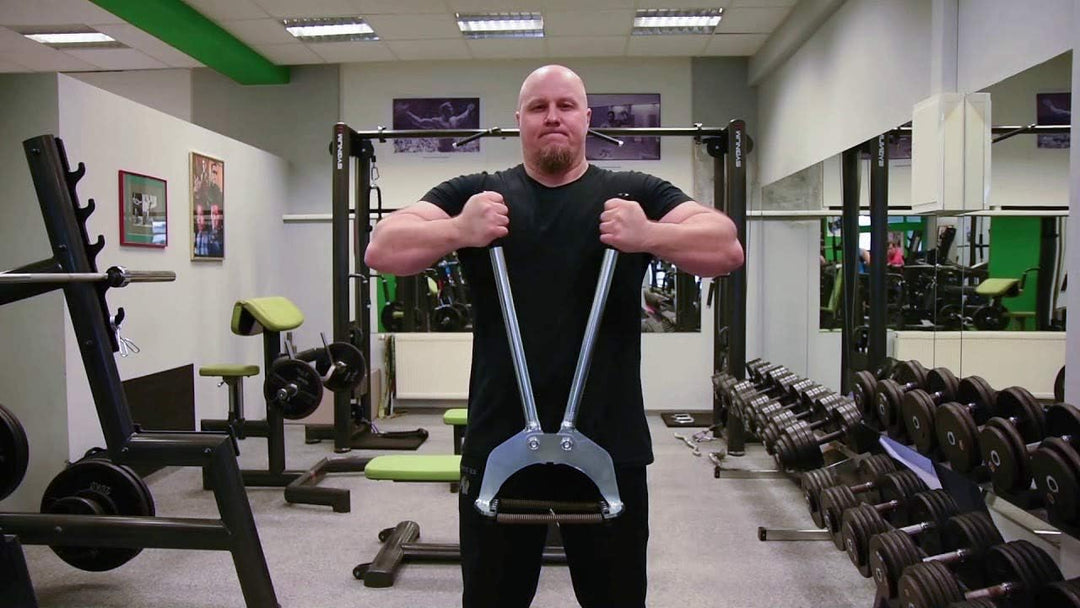 Robert Baraban Brusttrainer, Chestkrusher, verstellbar mit Sieben Federn, Extreme Power Trainer, Pow
