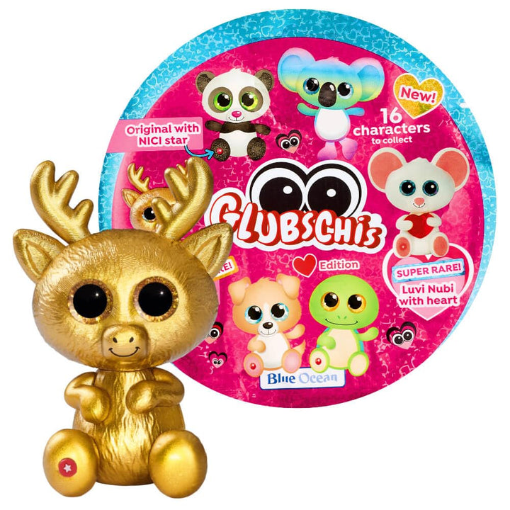 Blue Ocean Glubschis Sammelfigur Herz Serie 2 - Glubschi Glitzer Figur - Auswahl (Figur Goldie-Reeny