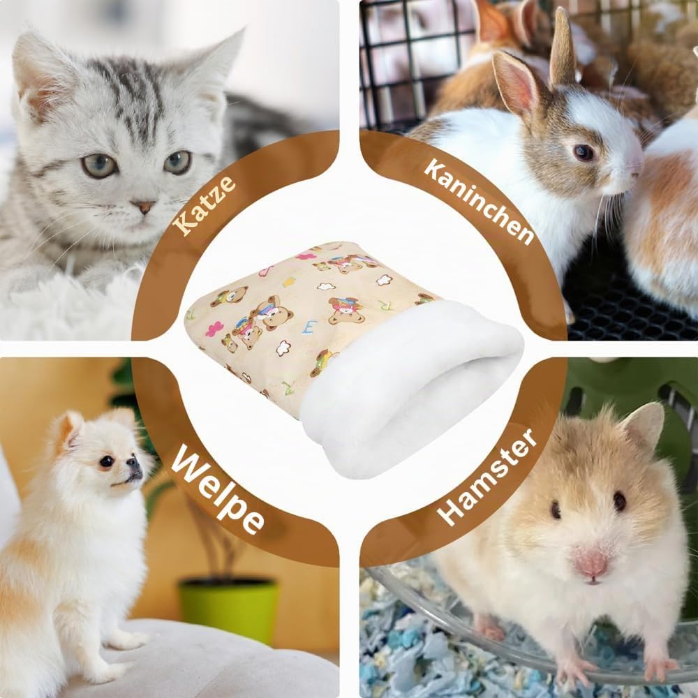 MiOYOOW Haustier Schlafsack, Katzenschlafsack Katzenbett, Weiches Wärmendes Hundenest mit Waschbarem