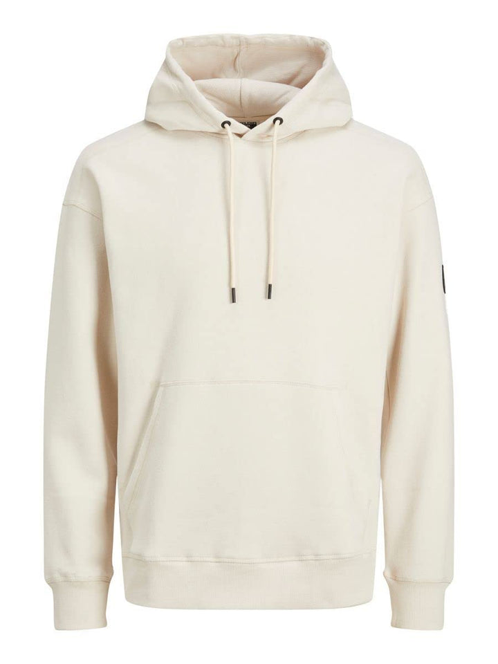 JACK & JONES Herren Jcoclassic Waffle Sweat Hood Noos Kapuzenpullover S Moonbeam/Fit:relaxed, S Moon