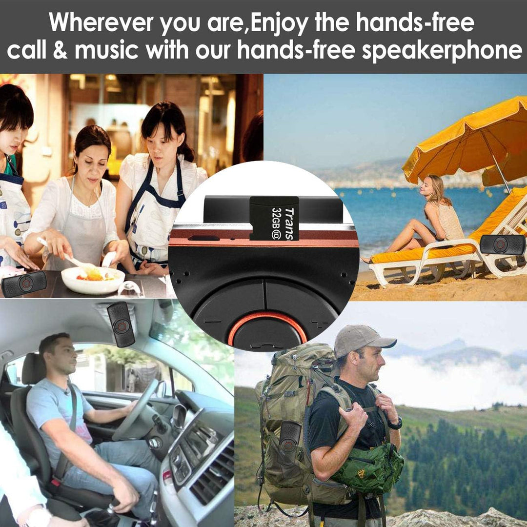 Car Handsfree Bluetooth Kit 2 Telefone gleichzeitig verbunden, Lange Lebensdauer der Batterie Car Vi