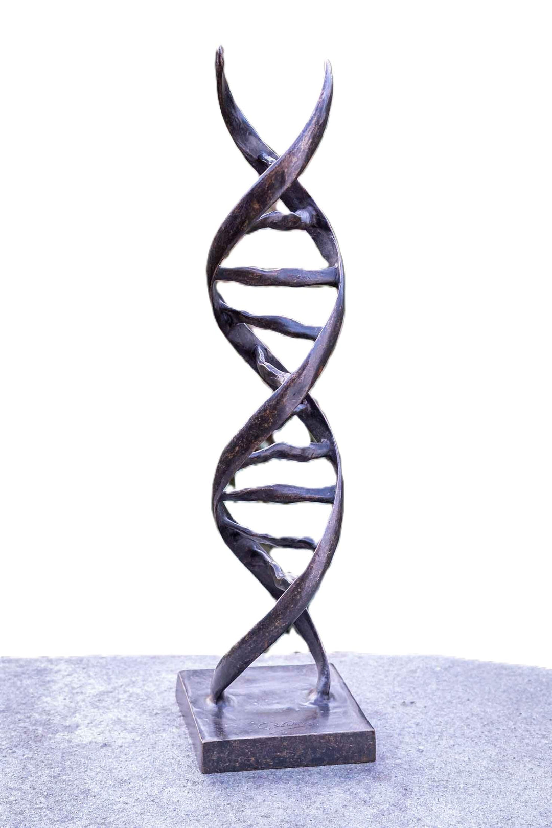 IDYL Bronze-Skulptur Moderen Figur DNA | 53 x 13 x 13 cm | Dekoration aus Bronze handgefertigt | Gar