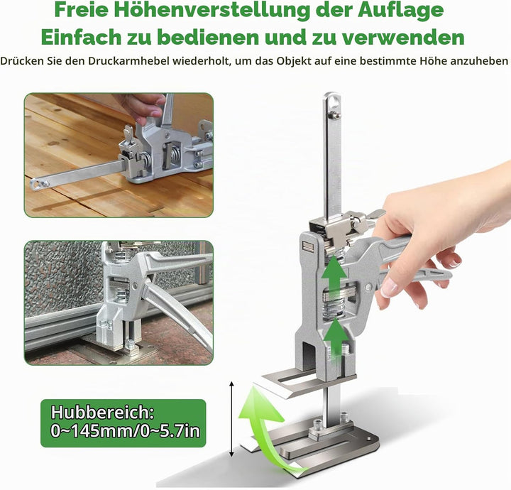 Arbeitssparender Arm, 2 Stück Arm Handwerkzeugheber mit Skala, Bis Zu 400KG Fliesenheber Hebewerkzeu