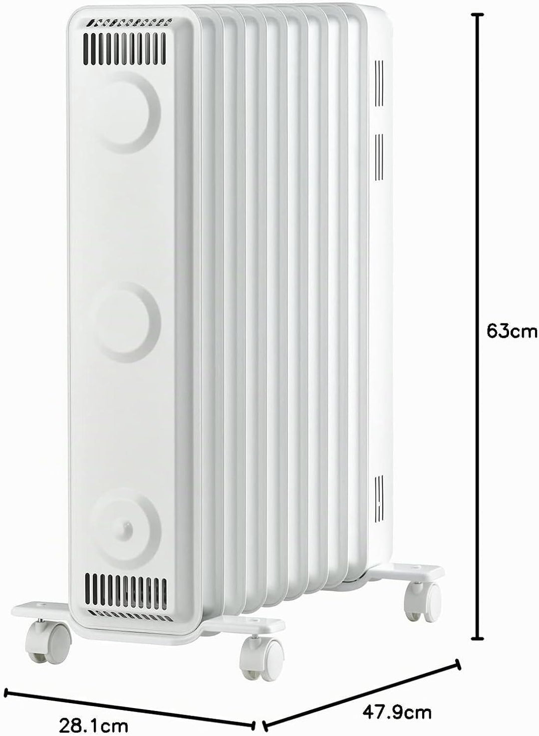 ewt Öko-Radiator NOC eco 20M, Zusatzheizung für mittelgrosse Räume, inkl. 3 Heizstufen, mobil dank R