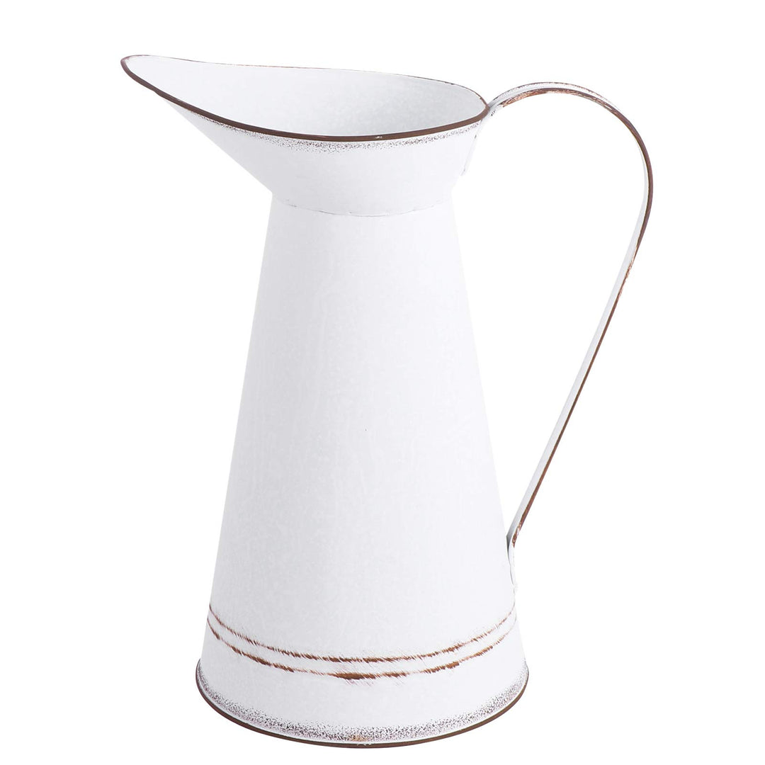 YARNOW Shabby Blumenvase Vintage Giesskanne Rustikaler Blumentopf Shabby Chic Deko Eisen Landhaus Va