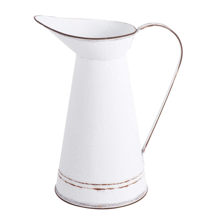 YARNOW Shabby Blumenvase Vintage Giesskanne Rustikaler Blumentopf Shabby Chic Deko Eisen Landhaus Va