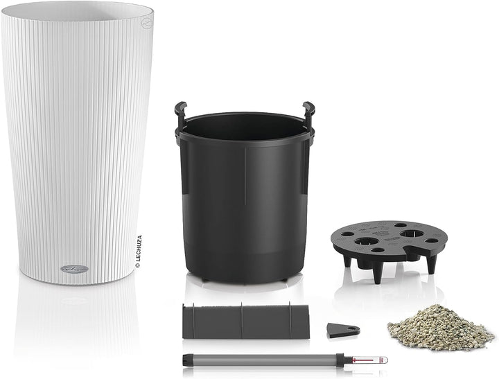 LECHUZA CILINDRO Color 32 weiss 13950 32x32x56 cm Weiss, 32x32x56 cm Weiss