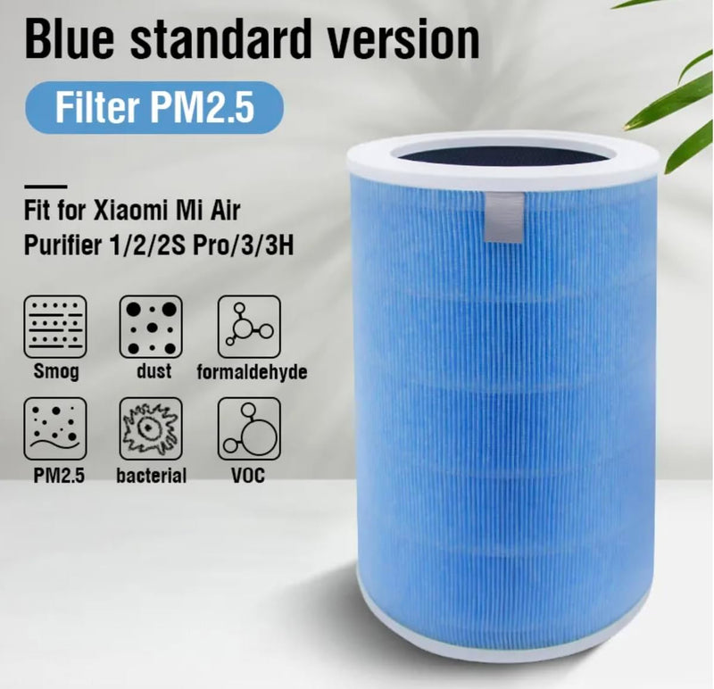 Ersatz HEPA Filter Luftreinigerfilter mit RFID für Xiaomi Mi Mijia 2C 2H 2S 3 3C 3H Pro (Blau – Dopp