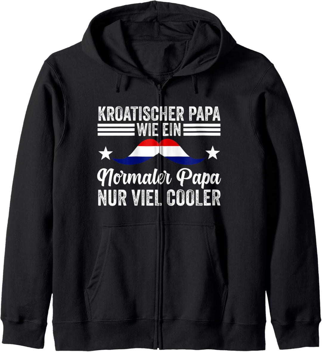 Kroatischer Papa Kroate Vater Vatertag Kroatien Kapuzenjacke