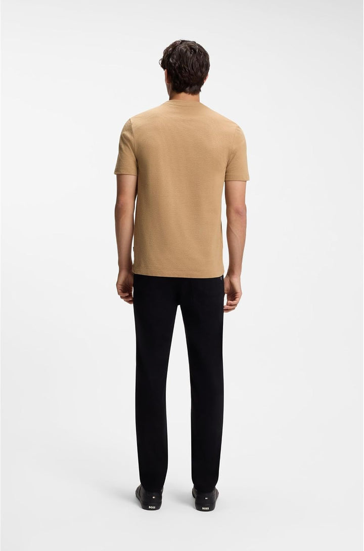 BOSS Herren Plain Short Sleeve Crewneck T-Shirt T-Shirt (1er Pack) XS Mittel Beige260, XS Mittel Bei