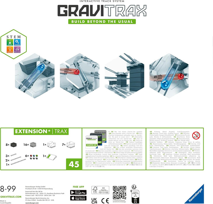 Ravensburger GraviTrax Extension Trax 22414 - Erweiterung für deine Kugelbahn - Murmelbahn und Konst