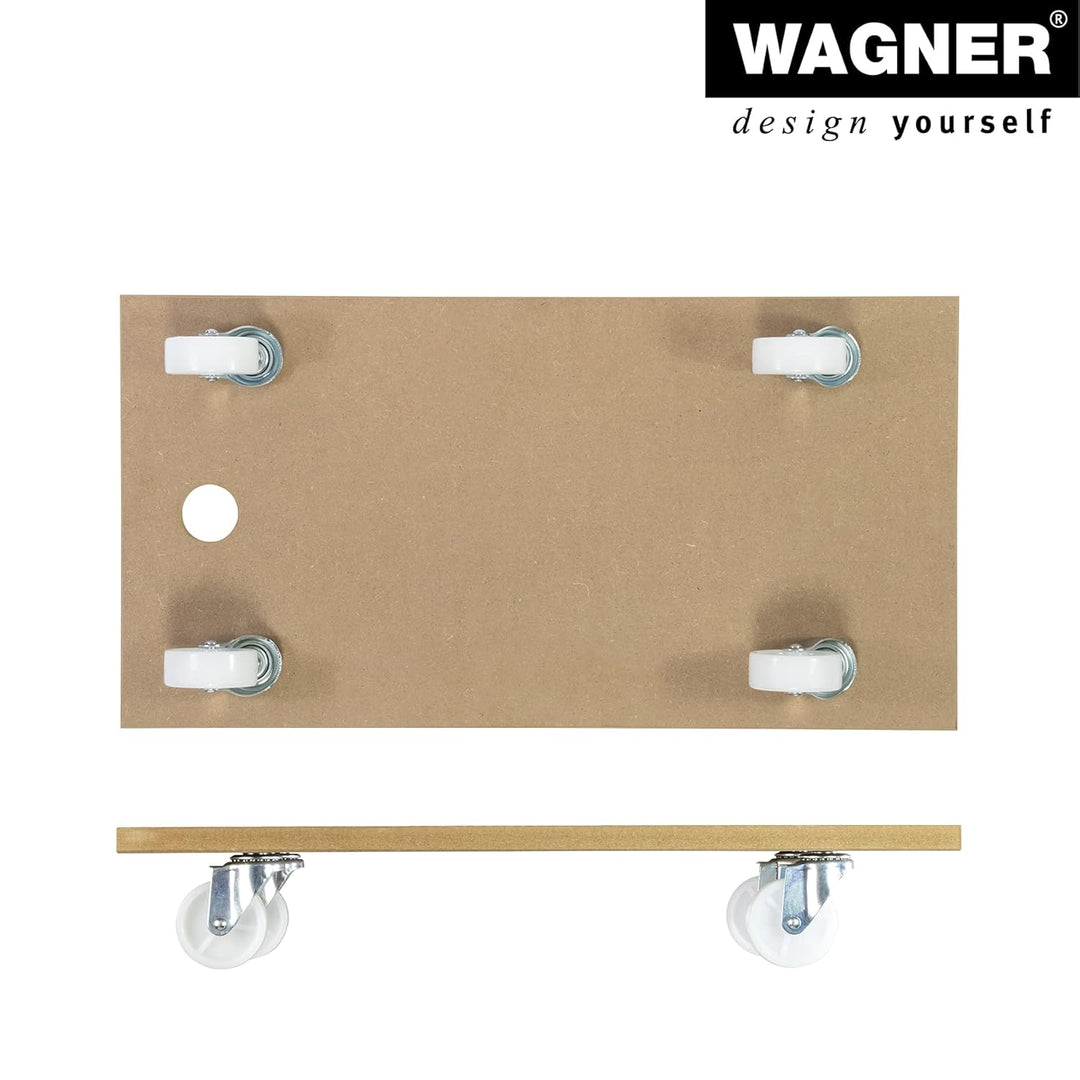 WAGNER Transportroller Transporthilfe 1104 I Plattformwagen für Möbel aus MDF I 57,5 x 30 x 10 cm, T