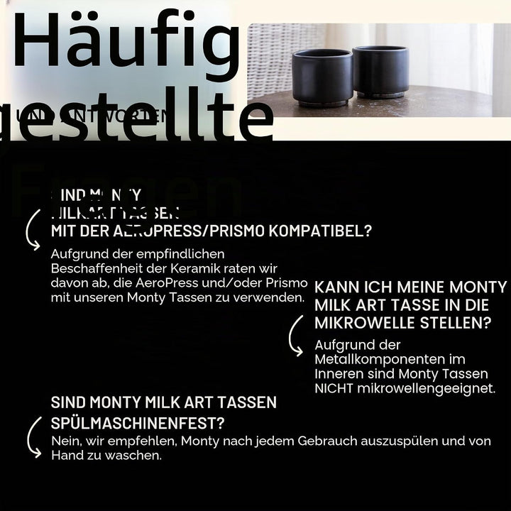 Fellow Doppelwandige Milchkunst-Keramikbecher Cappuccino (6,5 Unzen) Mattes Weiss 1 Unité (Lot de 1)