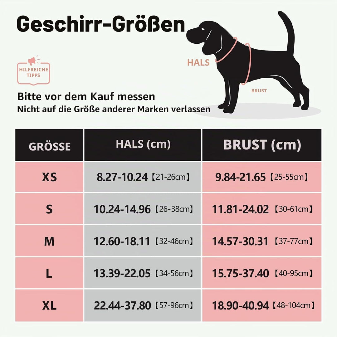 PoyPet No Pull Hundegeschirr, reflektierendes Westengeschirr mit 2 Leinenbefestigungen und einfachem