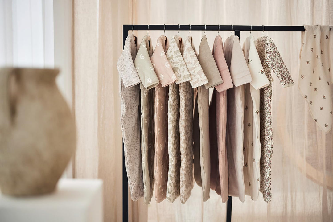 Jollein Schlafsack Baby - Retro Flowers - 70 cm - Baumwolle - 2.0 bis 3.0 Tog - Abnehmbare Ärmel - B