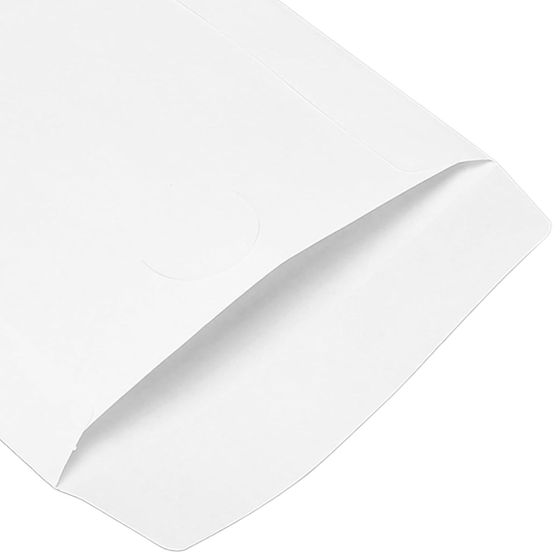 100er Pack CD/DVD Papierhüllen, Disc Hüllen mit Klappe und Offenem Fenster, Wiederverwendbare Staubd