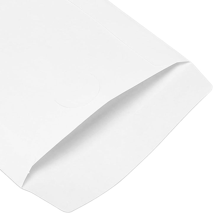 100er Pack CD/DVD Papierhüllen, Disc Hüllen mit Klappe und Offenem Fenster, Wiederverwendbare Staubd