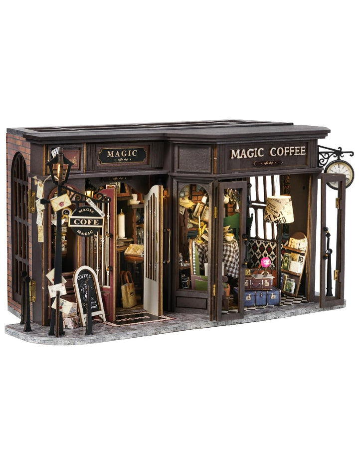 CUTEBEE DIY Miniature House,Puppenhaus Miniatur Haus Selber Bauen Kit Plus Staubschutzhülle,Modellba