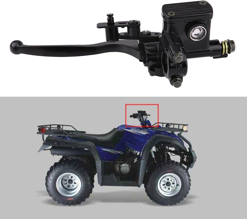 Hauptbremszylinder 7/8 "22mm Quad ATV vorne links Bremspumpe, universelle linke Bremskupplung Hauptb