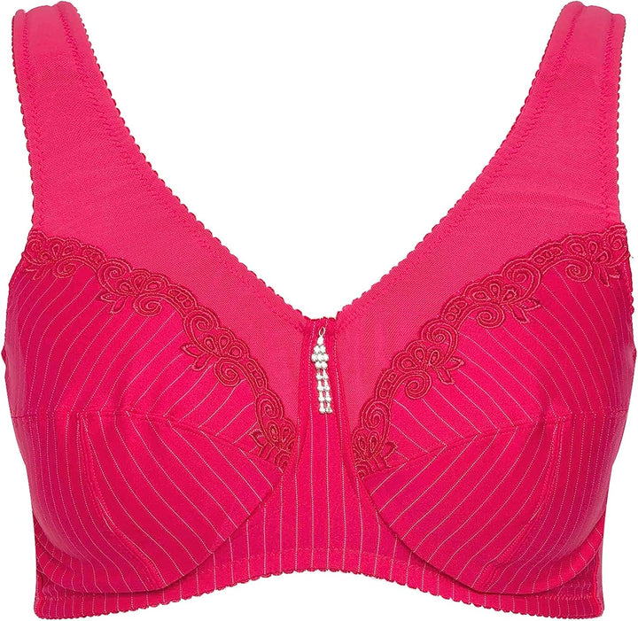 Ulla Popken Damen Entlastungs-BH, Ohne Bügel, Strassanhänger, Cup C - G Bra (1er Pack) 100C Sorbet P