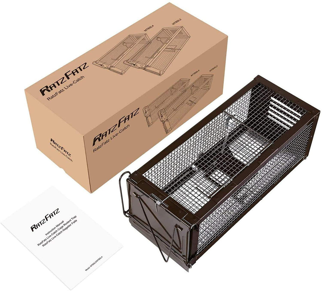 RatzFatz® Lebendfalle Mausefalle, Premium Rattenfalle, XXL ● Sieger 2021 ● Profi, Garten & Haus, Sie