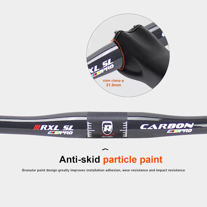 mountainbike riser lenker carbon 31,8, RXL SL downhill mtb lenker carbon 3K glänzend 740mm 3K Glänze