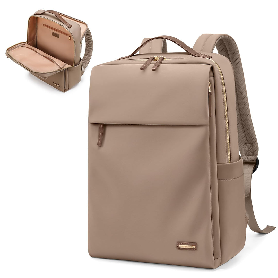 Rucksack Damen Laptop Reise Schulrucksack 15.6 Zoll mit Laptopfach, Wasserdicht Multifunktionaler Lä