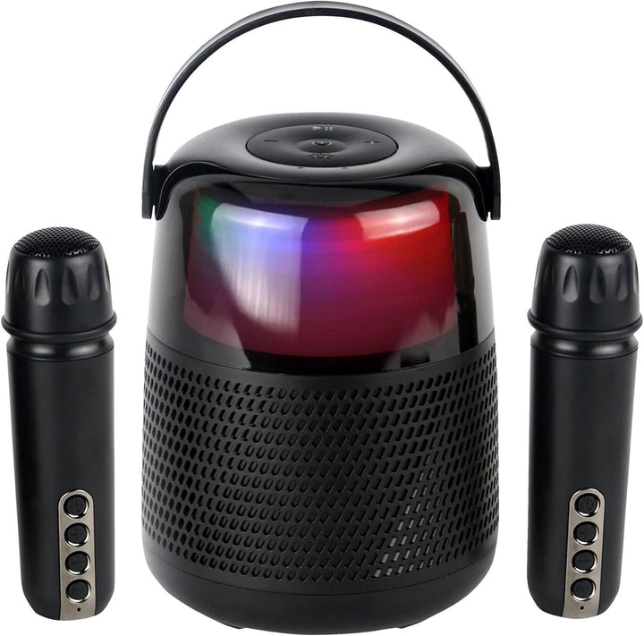 Maginon KKS-2M Karaoke Maschine mit 2 Mikrofonen Kinder Bluetooth Karaoke-Anlage Wireless Lautsprech