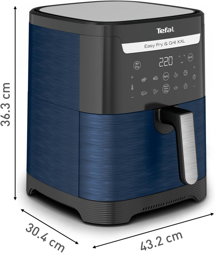 Tefal EY8014 Easy Fry &amp; Grill XXL Heissluftfritteuse, 6,5 L Fassungsvermögen, 2-in-1 Technologie, ze