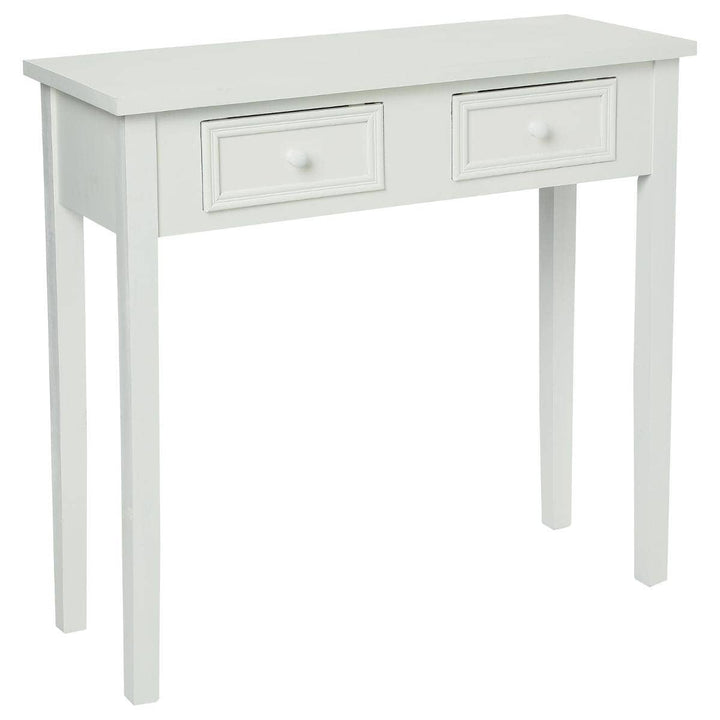 Konsole Charme weiss - Weiss - Atmosphera créateur d'intérieur L. 80 x l. 30 x H. 76 cm Weiss, L. 80