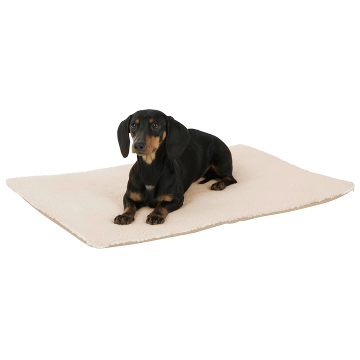 Kerbl Pet Liegekissen Theo, Hundekissen, Katzenkissen, beige, 120x75x3cm, Polyester, Katzen, selbstw