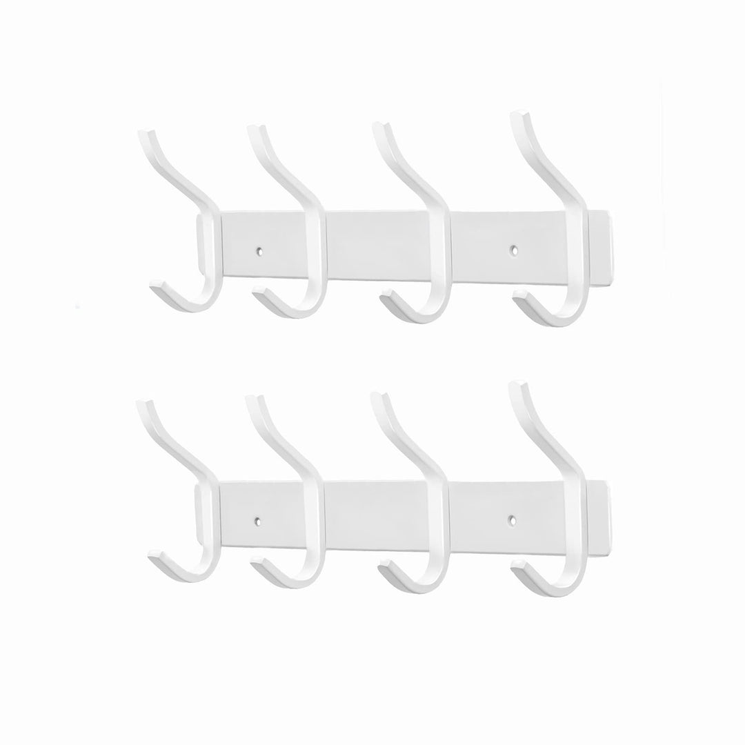 Garderobenhaken Edelstahl, Hakenleiste Kleiderhaken Wand mit 4 Haken, Garderobe Garderobenleiste Wan