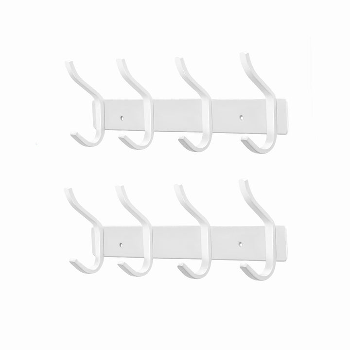 Garderobenhaken Edelstahl, Hakenleiste Kleiderhaken Wand mit 4 Haken, Garderobe Garderobenleiste Wan
