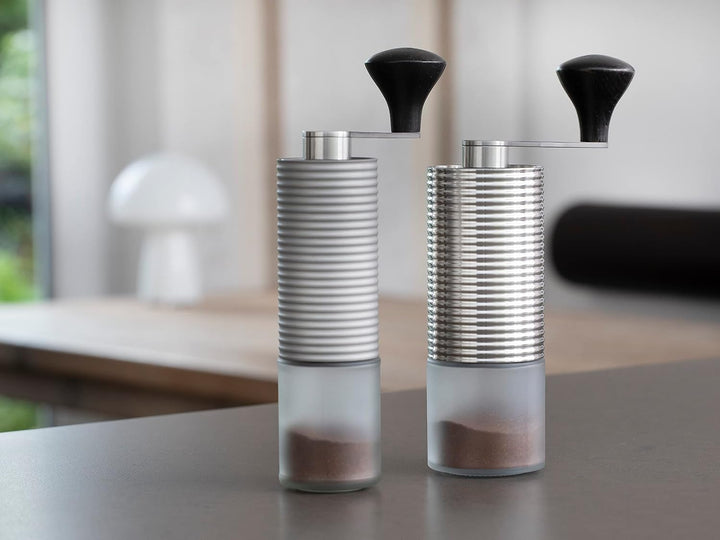 millone compact manuelle Kaffeemühle präzise Mahlgradeinstellung, zwei Edelstahl Mikrokugellager, kl
