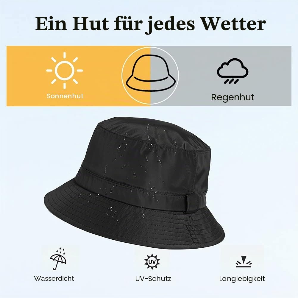 Comhats Regenhut Unisex für Damen Herren Wasserdichter Bucket hat Faltbar Eimerhut Strand Surfen Ang