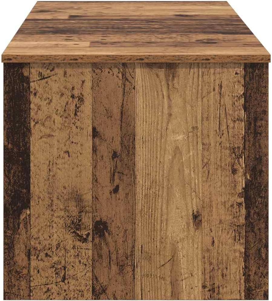 vidaXL Couchtisch Altholz 102 x 50,5 x 46,5 cm Holzwerkstoff, Eleganter Wohnzimmertisch, rechteckige