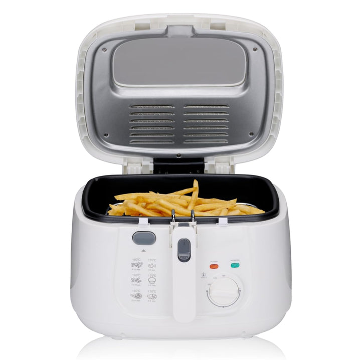 alpina Friteuse 2,5L DF-165 - Friteuse mit Fett 1800W - Einstellbare Temperatur bis 190°C - für 2 bi