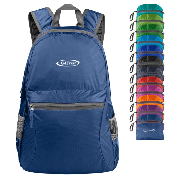 G4Free 20L Faltbarer Rucksack Ultraleichter Wanderrucksack Daypack für Männer Frauen und Kinder für