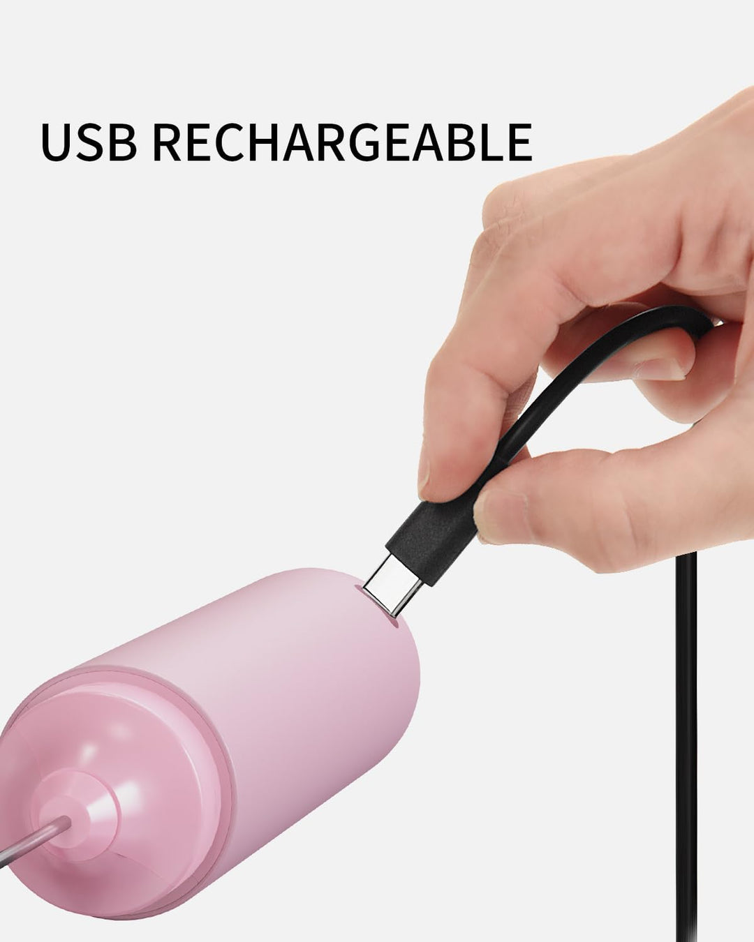 CIRCLE JOY Wiederaufladbarer Milchaufschäumer Handheld, Elektrischer Kaffee-Aufschäumer, Tragbarer H